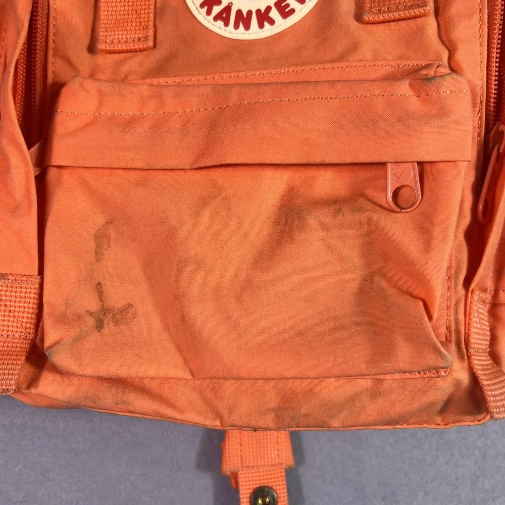 Fjallraven Kanken Mini Backpack Orange Canvas Travel Daypack Bag